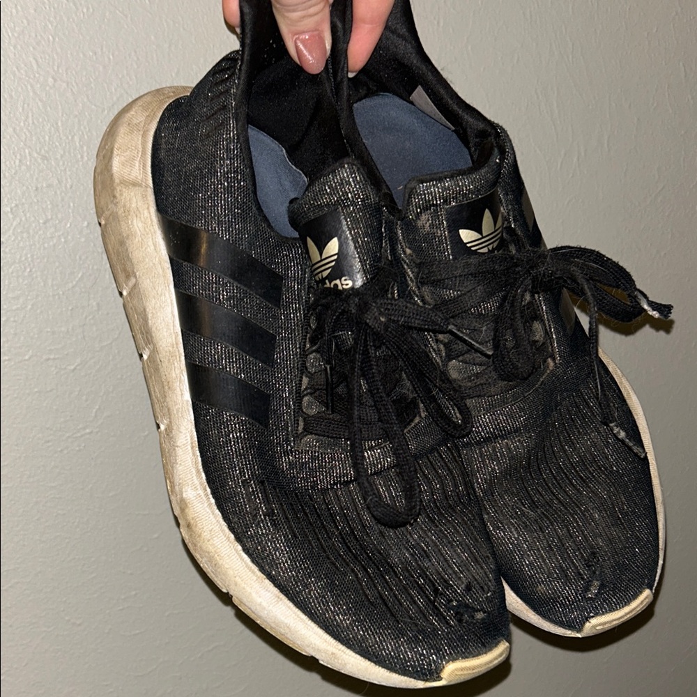 Adidas Black and White Casual Sneakers